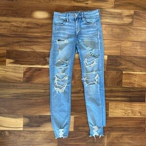 American Eagle Super Stretch X Hi-Rise Jegging size 6 Long